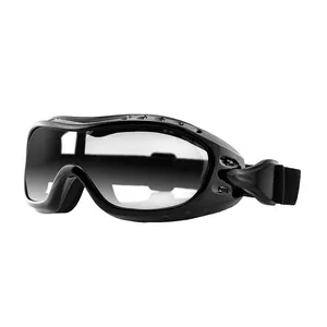 Zan Headgear Bobster NightHawk googles gloss black clear lens