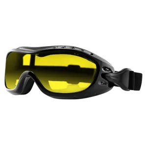 Zan Headgear Bobster NightHawk googles gloss black yellow lens