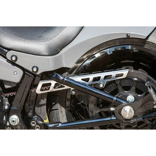 Rick's Motorcycles Motorcycles, belt guard square holes. Polished