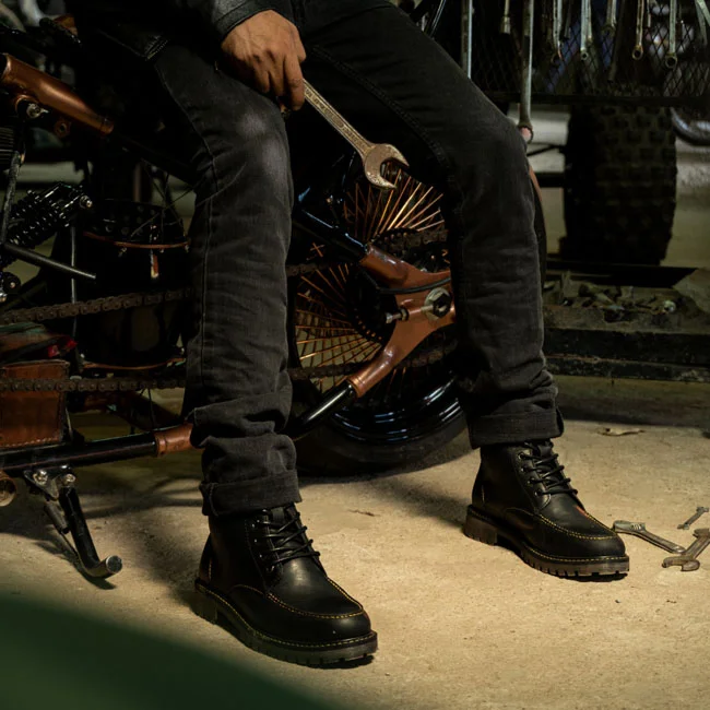Tripmachine Trip Machine Moc-toe boots black