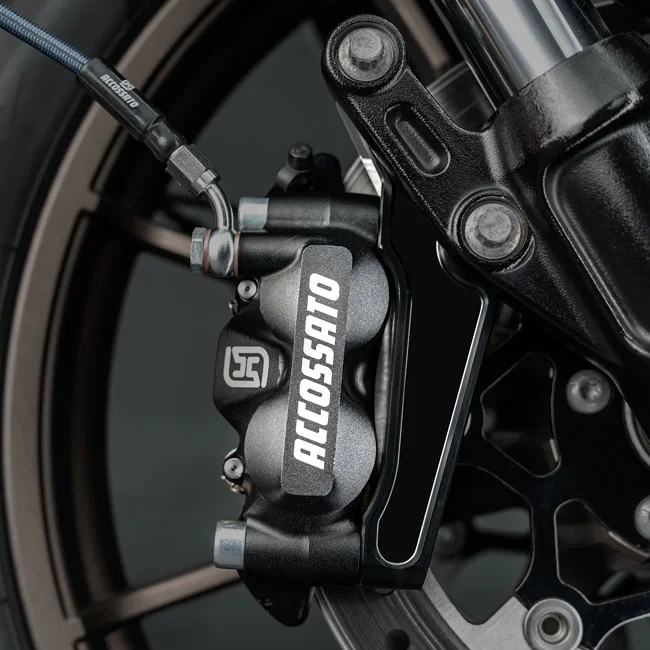 Accossato 108mm Monoblock radial brake caliper left. Black