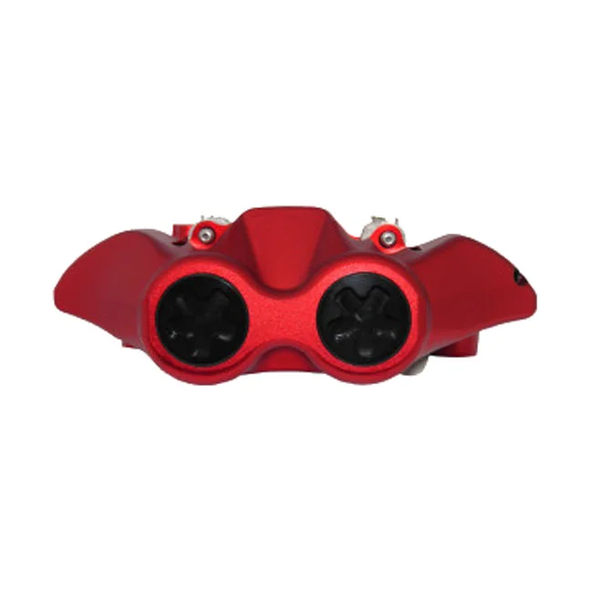 Accossato 108mm Monoblock radial brake caliper right. Red