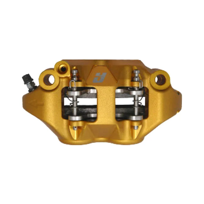 Accossato 108mm Monoblock radial brake caliper right. Gold