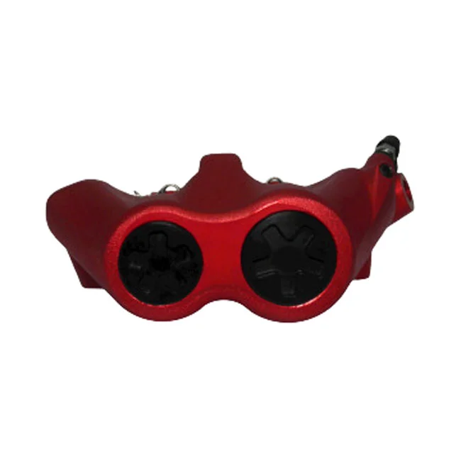 Accossato 100mm Monoblock radial brake caliper left. Red