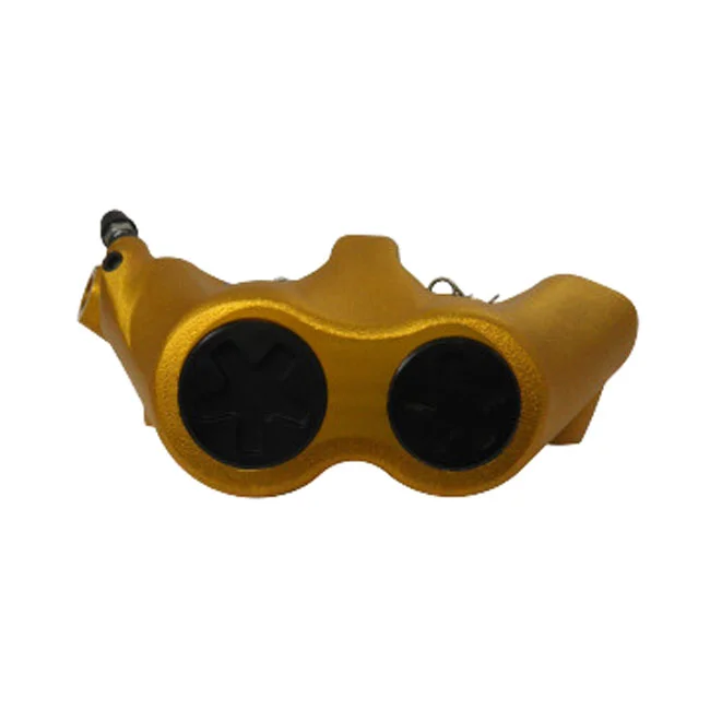 Accossato 100mm Monoblock radial brake caliper right. Gold