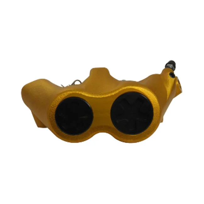 Accossato 100mm Monoblock radial brake caliper left. Gold