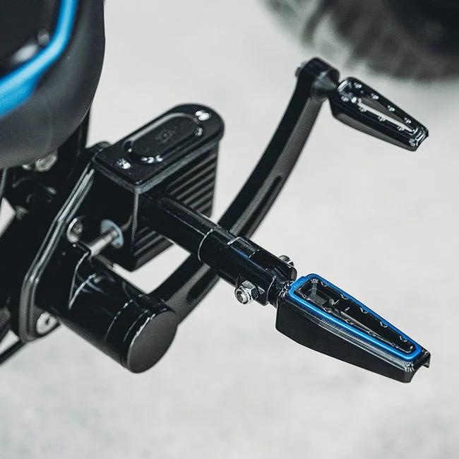 Fangster Foot pegs. Black blue