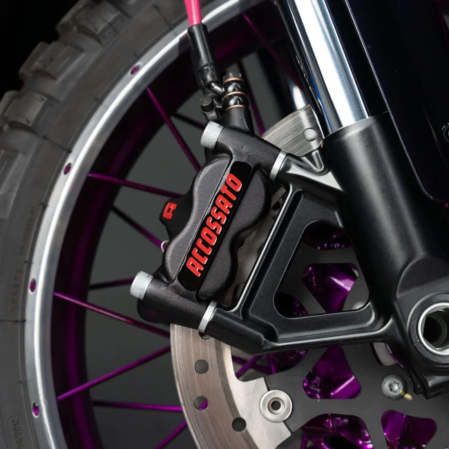 Accossato 100mm PZ011 radial brake caliper. Right. Black