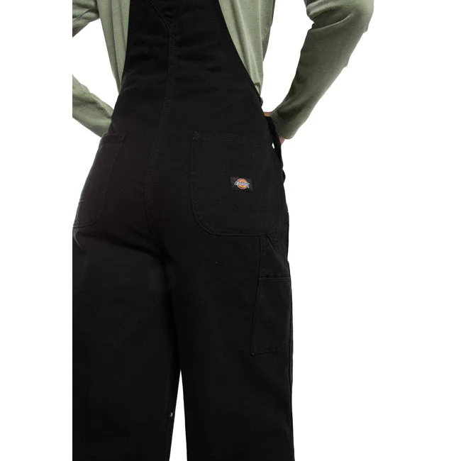 Dickies Loose canvas female bib black