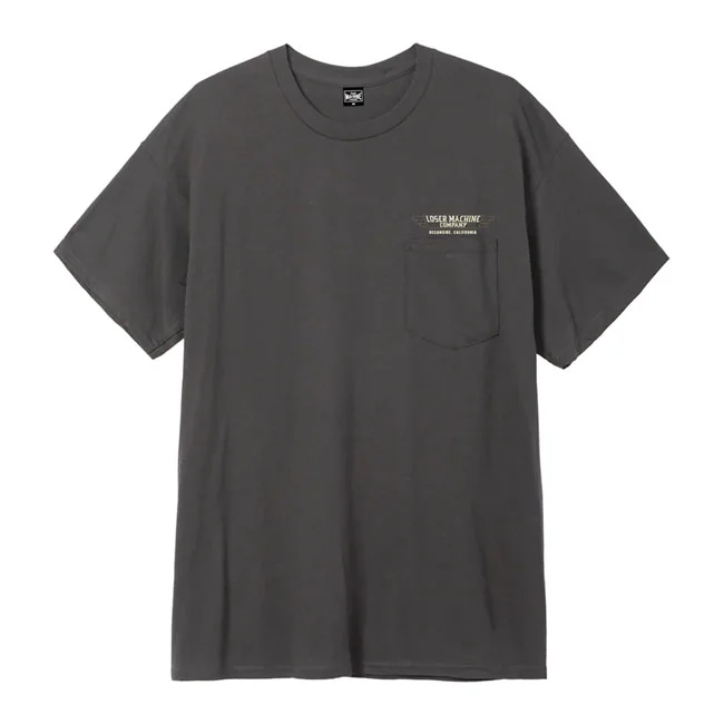 Loser Machine Company Machine Fly wheel t-shirt charcoal
