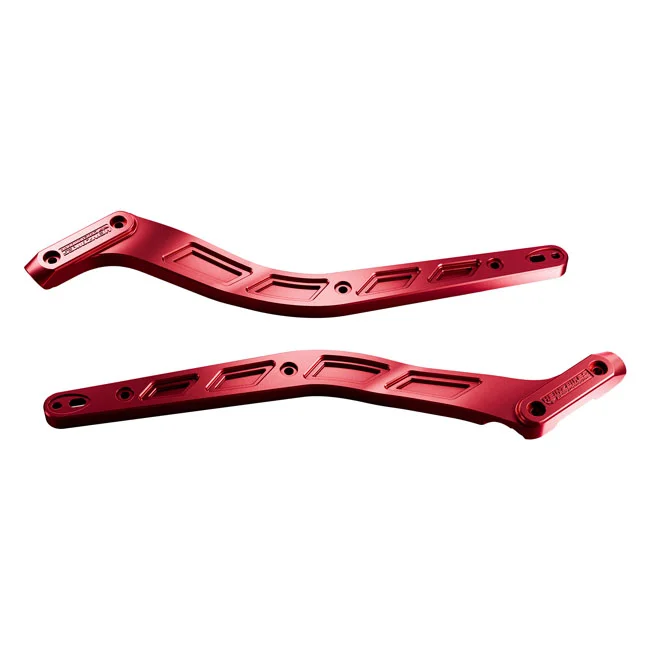HeinzBikes Performance fender struts. Red