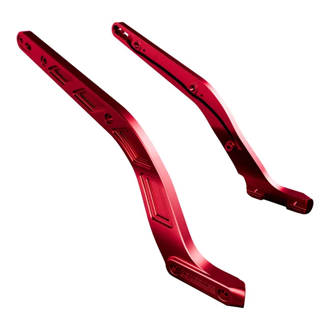 HeinzBikes Performance fender struts. Red