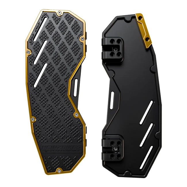 HeinzBikes Floorboards ''Performance''. . Black/gold