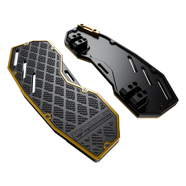 HeinzBikes Floorboards ''Performance''. . Black/gold