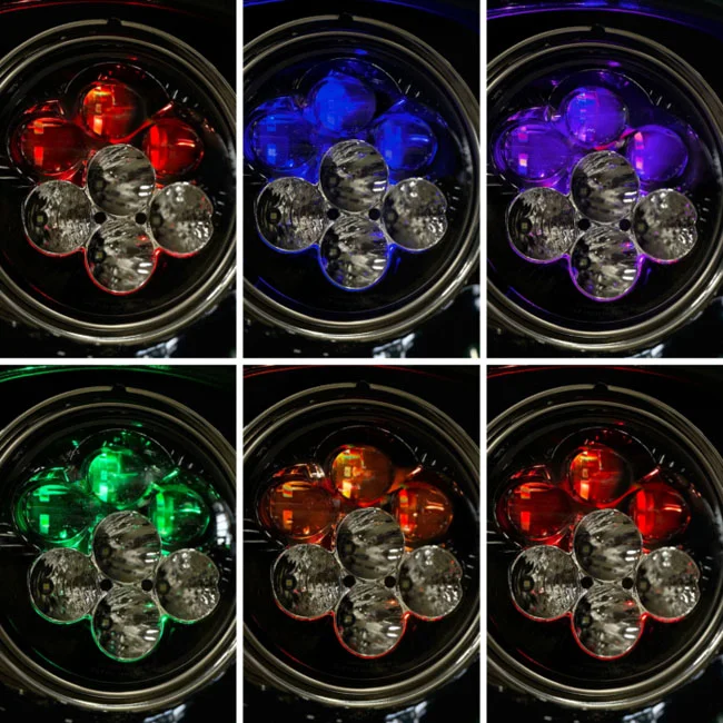 Custom Dynamics Dynamics, Shark Demon 7" LED headlamp with backlight