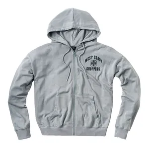West Coast Choppers WCC Iron Oversized zip hoodie gray