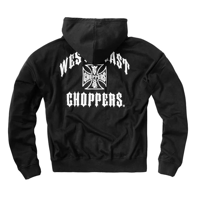 West Coast Choppers WCC Iron Oversized zip hoodie black