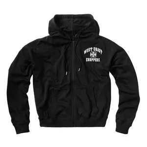 West Coast Choppers WCC Iron Oversized zip hoodie black