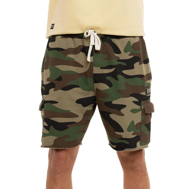 Von Dutch French terry cargo shorts acid wash, camouglage