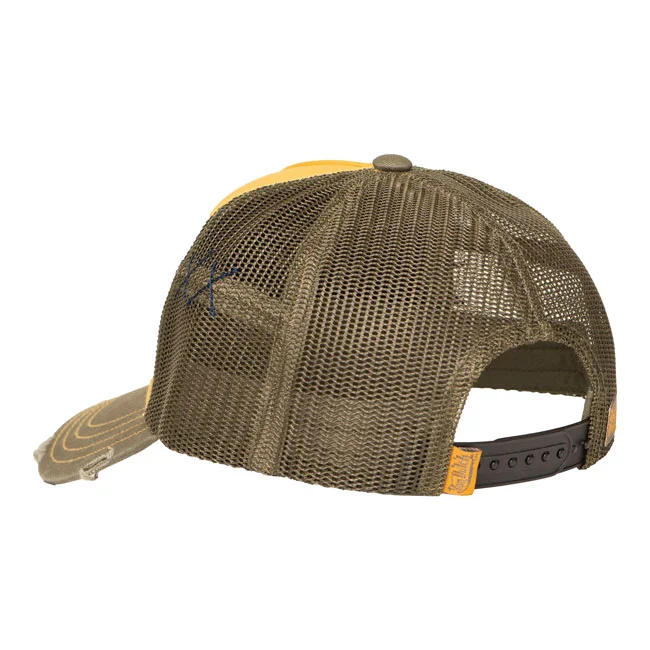 Von Dutch Trucker mesh cap khaki/yellow