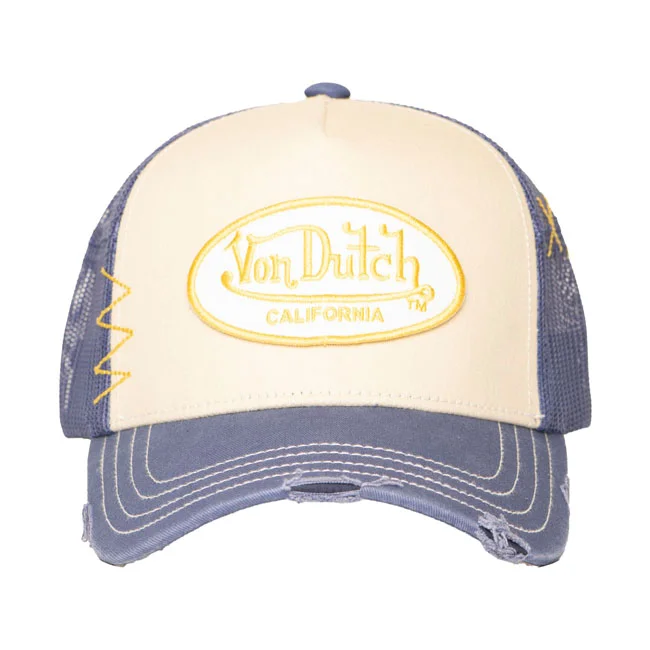 Von Dutch Trucker mesh cap blue/beige