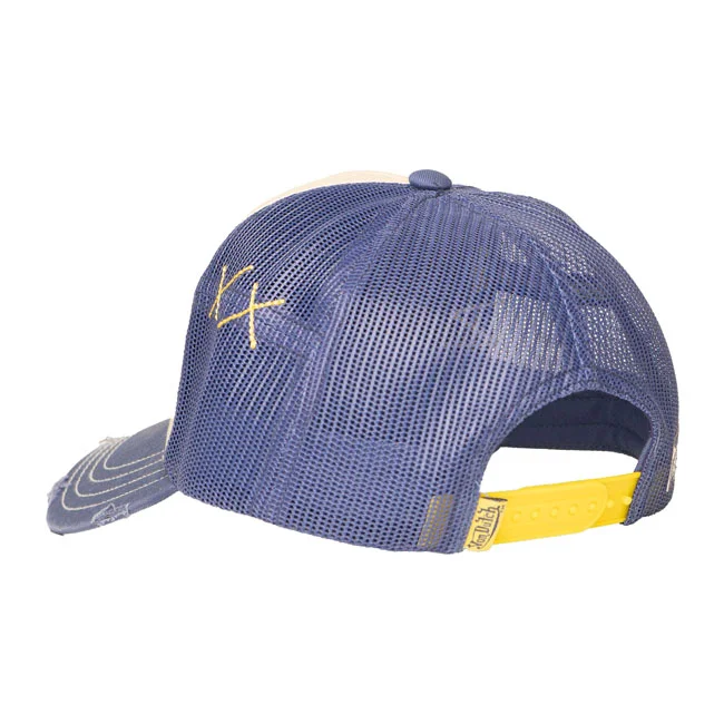 Von Dutch Trucker mesh cap blue/beige