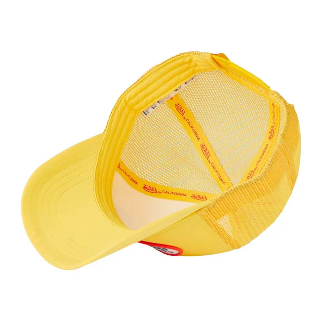 Von Dutch Trucker mesh cap yellow