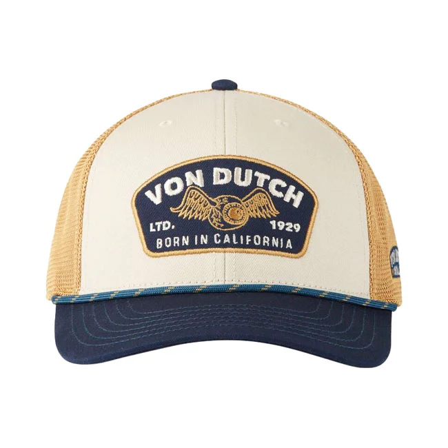 Von Dutch Semi curve cap mustard
