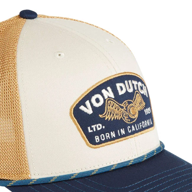 Von Dutch Semi curve cap mustard