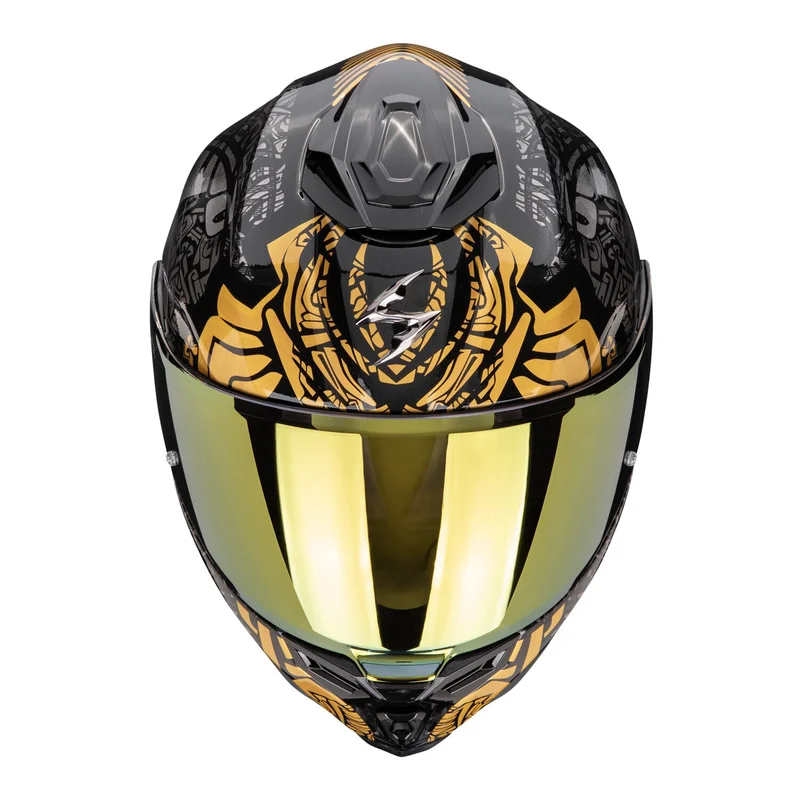 Scorpion Exo-1500 Air Apus helmet black/grey/gold