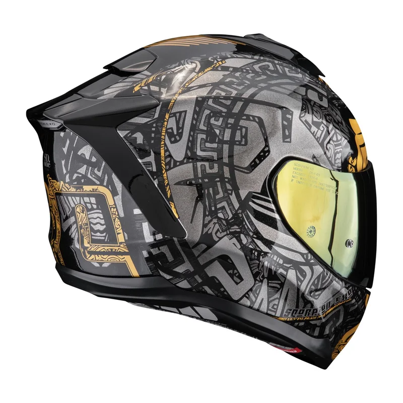 Scorpion Exo-1500 Air Apus helmet black/grey/gold