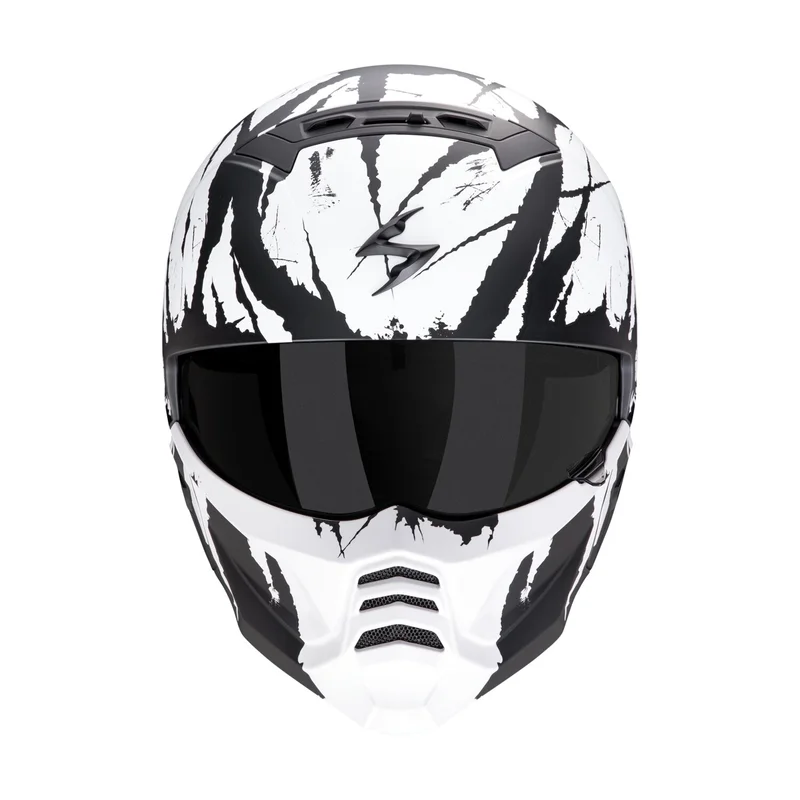 Scorpion Exo-Combat II Marauder helmet matt black/white