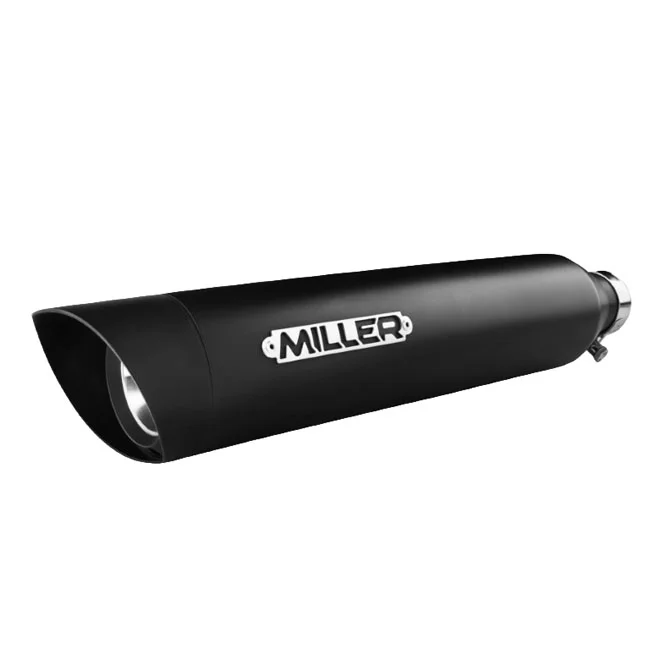 Miller Exhaust Liberty Slip-Ons black. Endcap SlashCut black