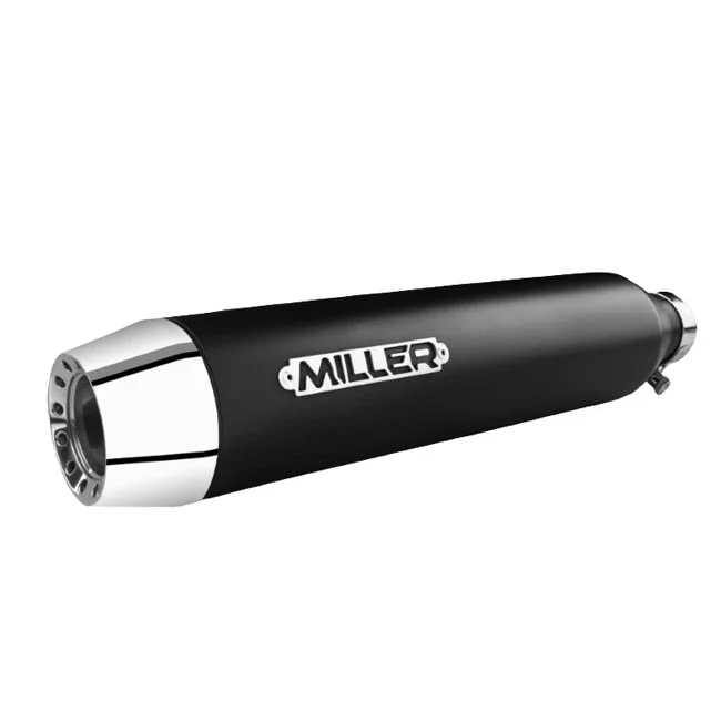 Miller Exhaust Liberty Slip-Ons black. Endcap Tapered pol.
