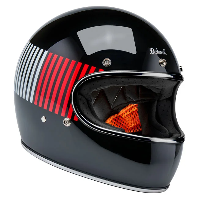 Biltwell Gringo RWB Raceflow helmet black