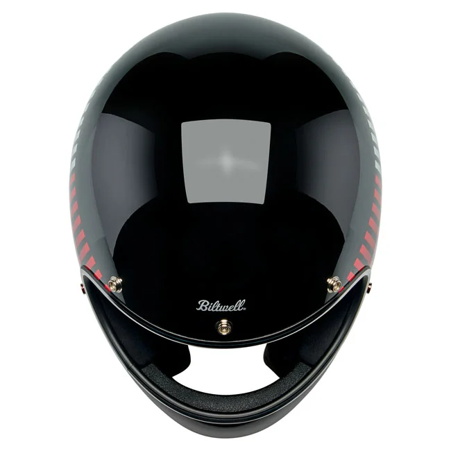 Biltwell Gringo RWB Raceflow helmet black