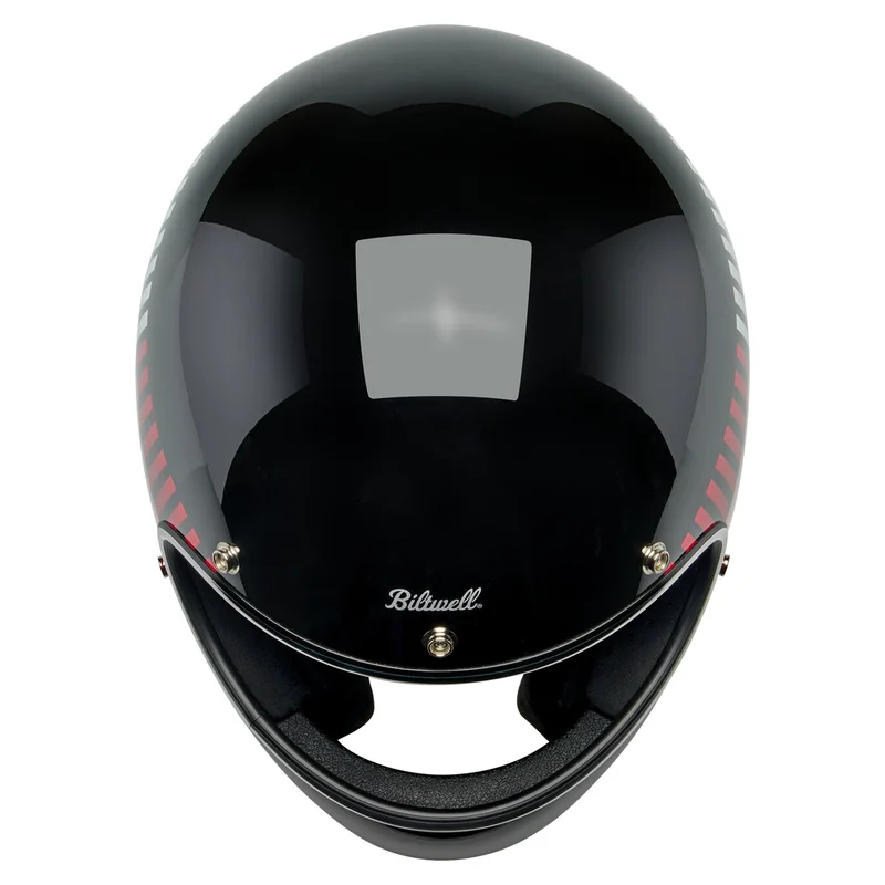 Biltwell Gringo RWB Raceflow helmet black