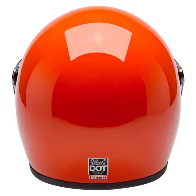 Biltwell Gringo S helmet gloss hazard orange