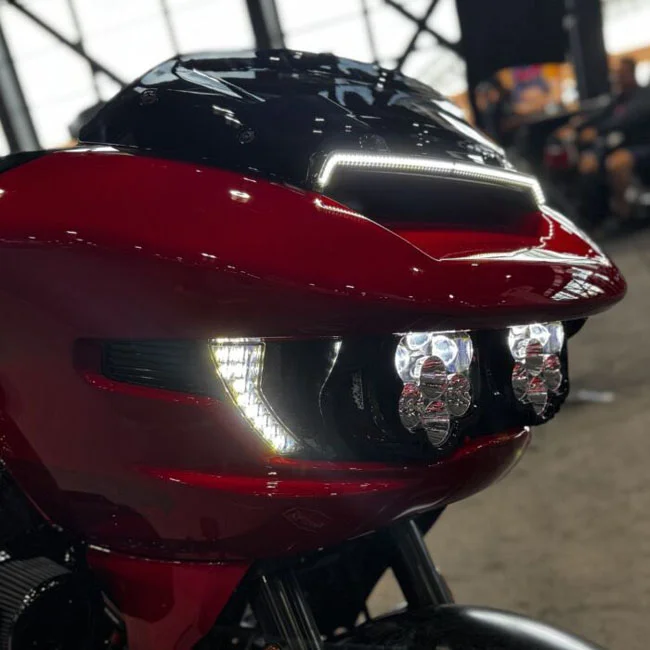 Custom Dynamics Dynamics, turn signal LED vent inserts. Front. Black
