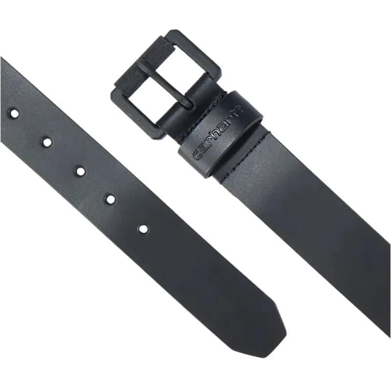 Carhartt Bridle leather roller buckle belt black