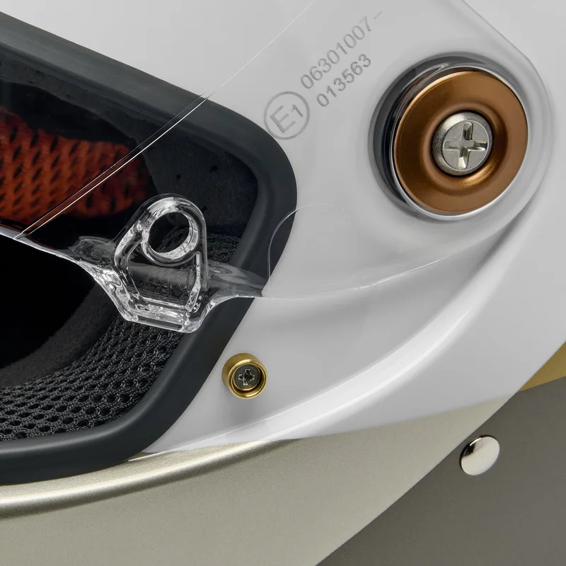Biltwell Lane Splitter helmet intersection gold/silver/bronz