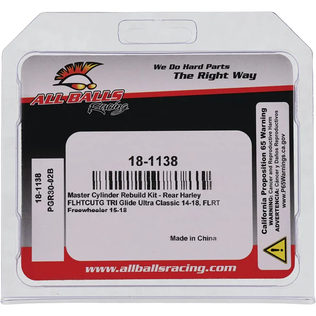 All Balls Master cylinder rebuild kit. Rear - 42452-87