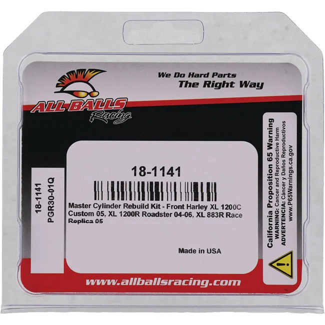 All Balls Balls, master cylinder rebuild kit. Front. Dual disc - 42809-04