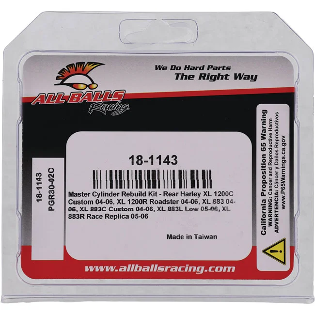 All Balls Balls, master cylinder rebuild kit - 42810-04B