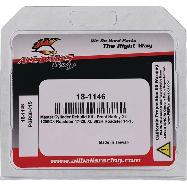 All Balls Master cylinder rebuild kit. Front. Dual disc