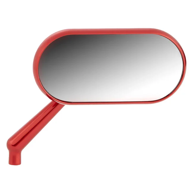 Arlen Ness Arlenn Ness, Oval Forged Mirror. Left, Red