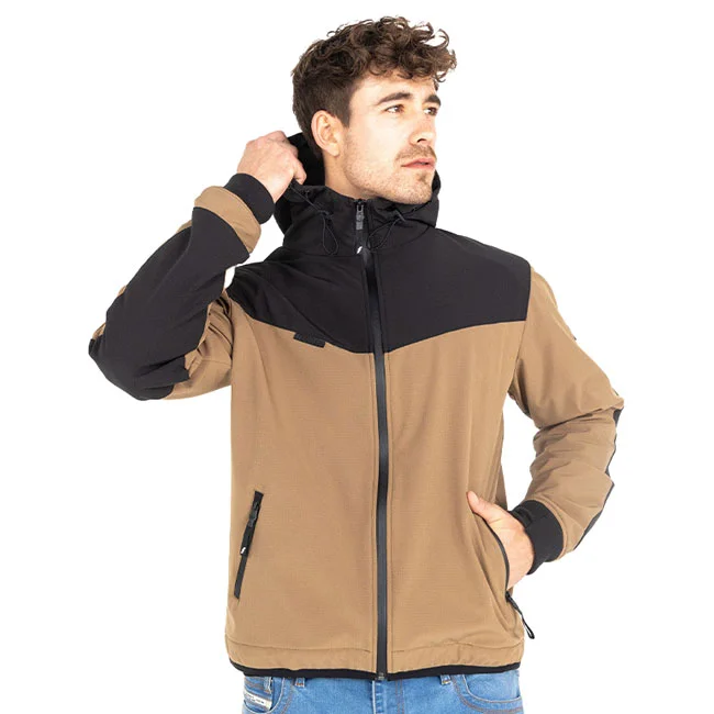 John Doe Hoodie V3 Softshell Rip-Stop dessert/black