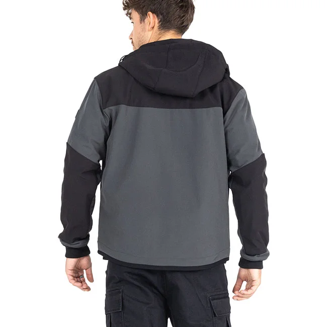 John Doe Hoodie V3 Softshell Rip-Stop grey/black