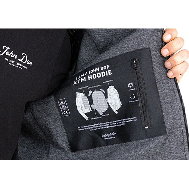 John Doe Hoodie V3 Softshell Rip-Stop grey/black