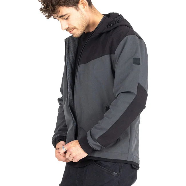 John Doe Hoodie V3 Softshell Rip-Stop grey/black